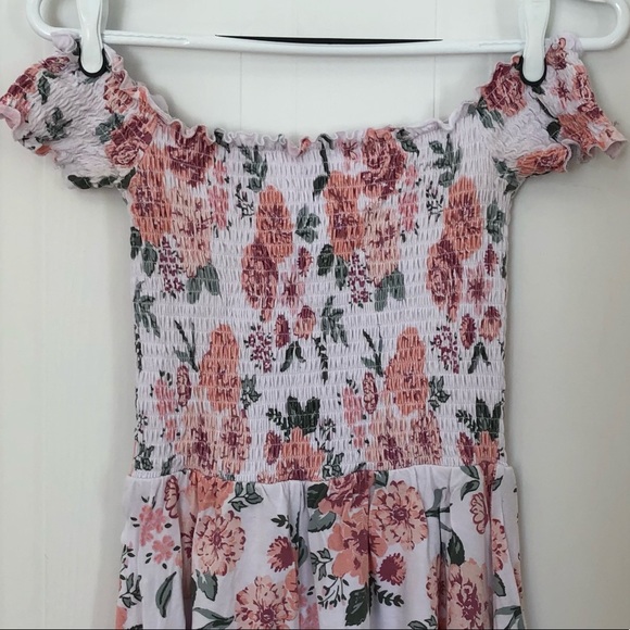 Flower off the shoulder dress/romper